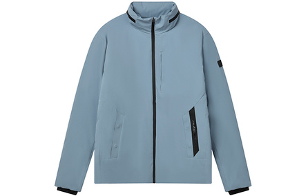 FILA Athletics Warm Sports Casual Stand Collar Down Jacket Winter Men's Kelp Blue