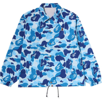 A BATHING APE FW26 ABC CAMO Series American Trendy Hem Drawstring Camo Reversible Coach Long Sleeve Jacket Unisex синий