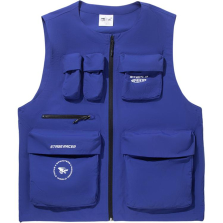 LI-NING x STAPLE Collaboration Series Loose Minimalist Vest Men's Deep Royal Blue