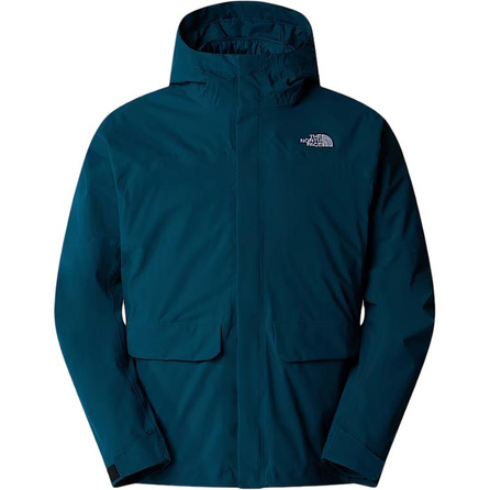 THE NORTH FACE Dryvent Mono Triclimate Logo Print Hooded Zip Long Sleeve Jacket Coat Men's Blue
