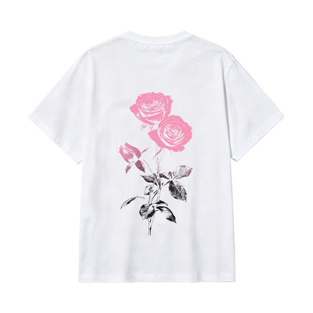 [Custom Apparel] FILA Wan Hua Nong Gradient Pink Rose Romantic Sweet Rose Print Atmosphere Niche Design Casual Simple Comfortable Breathable Short Sleeve T-Shirt Unisex