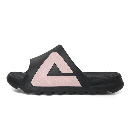 Peak Taiji Slippers PRO Dusk Colorway Classic Sports Casual Versatile Fashion Comfortable Trendy Patchwork Graffiti Non-Slip Wear-Resistant Silent Slide Sandals Unisex Black Pink