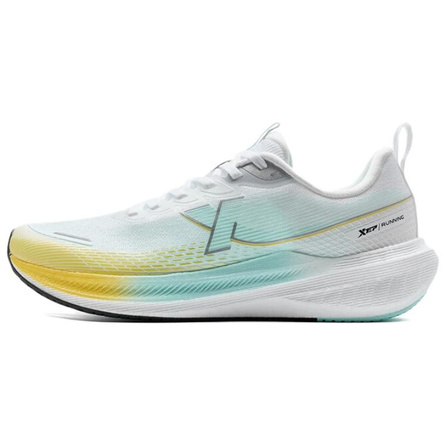 Xtep Kunpeng Comfortable Versatile Anti-Slip Bounce Lightweight Low-Top Casual Running Shoes Men's White Yellow Blue