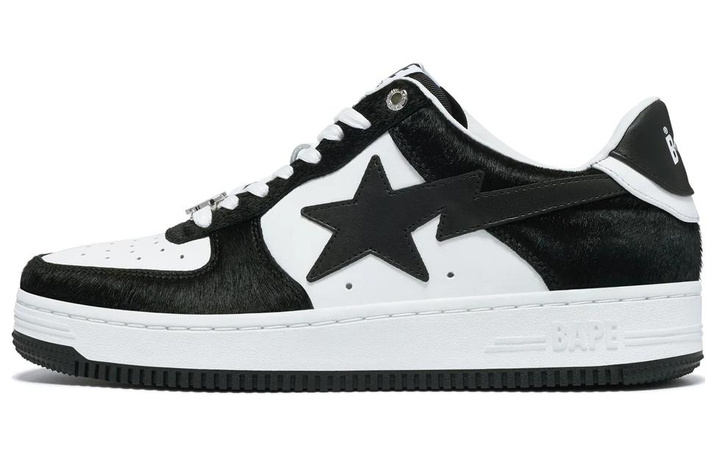 A BATHING APE STA Low Top Skateboard Shoes Men's Black