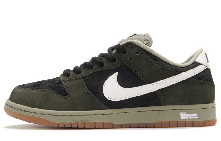 [Custom] Nike Dunk SB 'Lingshan' Soul Maker Maillard Simple Versatile Couple American Street Low-Top Skate Shoes Unisex Olive Green-Black