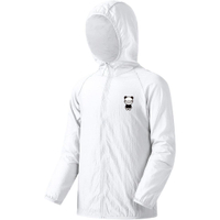 HIPANDA Cool Feeling Outdoor Breathable Hooded Jacket Sun Protection Clothing Unisex белое