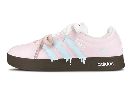 adidas Neo VL Court 2.0 Unisex Low-Top Sneakers Cream Pink