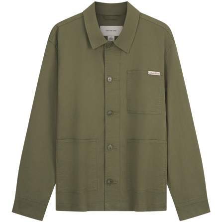 CALVIN KLEIN Jeans Vintage Casual Simple Label Utility Patch Pocket Micro-Elastic Turn-Down Collar Jacket Men's