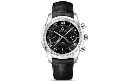 OMEGA Men's Dish Fly Series 41mm Parallel Year Calendar Watch