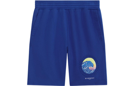 Givenchy Wave print Cotton Track Shorts