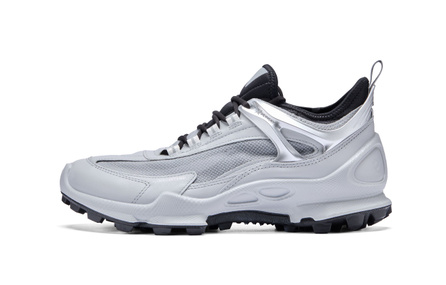 ecco BIOM C-TRAIL Series Calfskin Comfortable Slip-Resistant Breathable Outdoor Hiking Shoes Low-Top Casual Shoes Men's Grey 803394