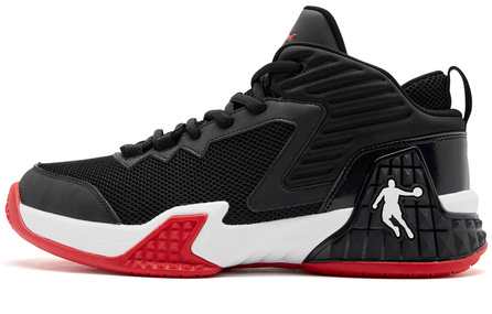 Jordan Mo Li 1 Ultra-Wear-Resistant Tech Summer Sports Daily Wear Mesh Breathable Grip Anti-Slip Cushioning Supportive High-Top Basketball Shoes Men's Black