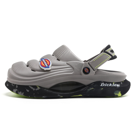 Dickies EVA Thick Sole Shock-Absorbing Trendy Versatile Outdoor Breathable Shoes Clogs Unisex Grey