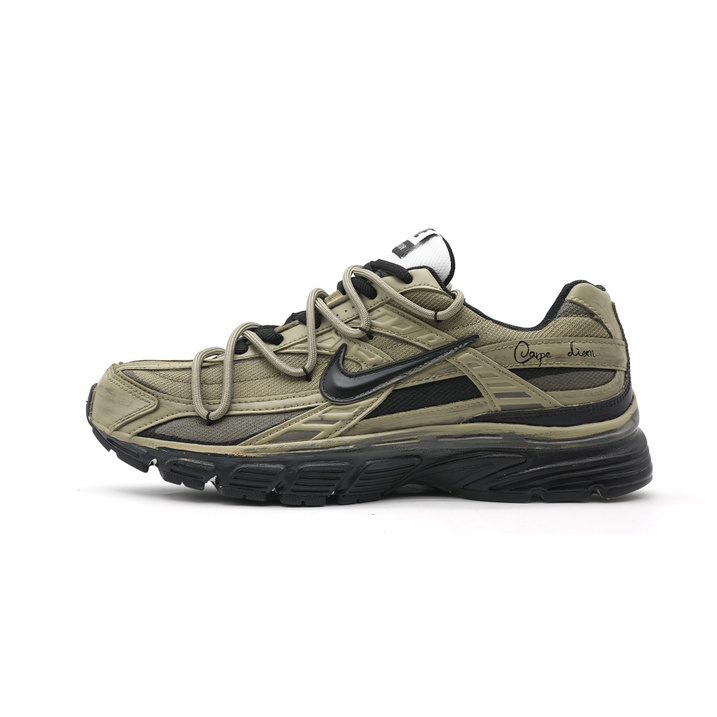 Custom Sneakers Nike Initiator Versatile Fashion Industrial Waste Fabric Mesh Cushioned Low-Top Running Shoes Unisex Gray Green