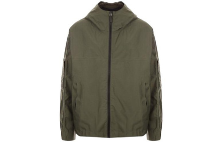 Givenchy Logo Embossed Zip Hooded Jacket