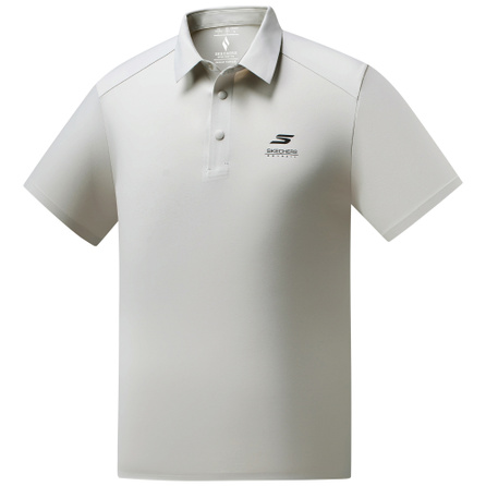 Skechers Cool Series Lightweight Business Moisture-Wicking Quick-Dry Premium American Breathable High-Fashion Casual Seamless Mesh Sports Simple Lightweight Short Sleeve Polo Shirt Men's