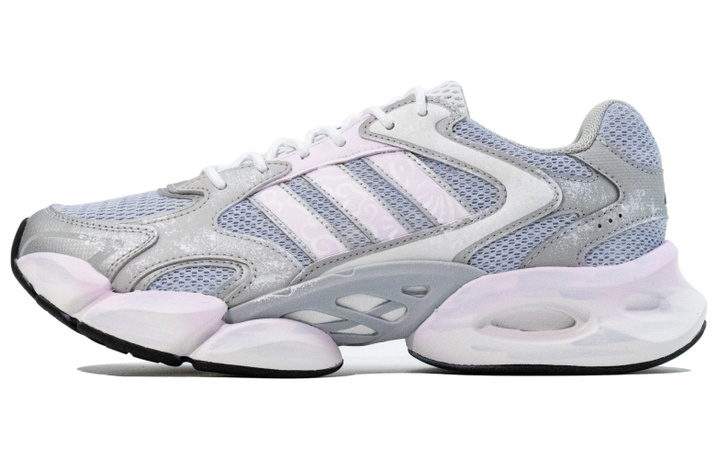 Custom Sneakers adidas MEGASTRIDE Ripple Glaze Pattern New Chinese Style Wear-Resistant Low-Top Running Shoes Unisex Grey Purple