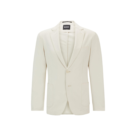 HUGO BOSS FW24 Waterproof Wrinkle-Resistant Stretch Jacket Coat Men's White
