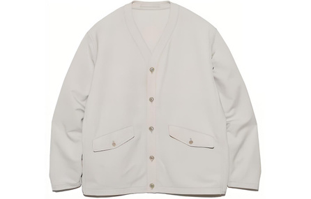 nanamica SS24 Button-Up V-Neck Drop Shoulder Long Sleeve Jacket Coat Men's