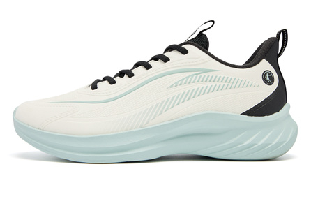 Jordan Leather Water-Resistant Low-Top Casual Training Shoes Men's White Cyan