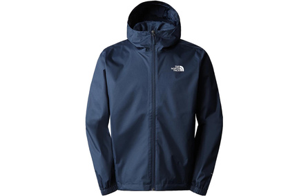 THE NORTH FACE Brand Logo Embroidery Solid Color Hooded Softshell Outdoor Hiking Waterproof Windproof Jacket Men's Navy Blue