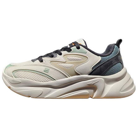 Erke Fashion Comfortable Slip-Resistant Wear-Resistant Cushioned Low-Top Dad Shoes Men's Grey Black