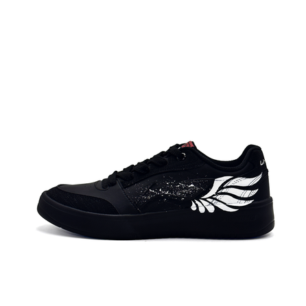 LiNing 'Yuanbao V3 Angel Wings' Casual Versatile Trendy Lightweight Classic Slip-Resistant Wear-Resistant Height-Increasing Low-Top Sneakers Men's Black & White