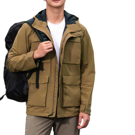 Columbia Simple Comfortable Casual Versatile Waterproof Shell Jacket Unisex Khaki