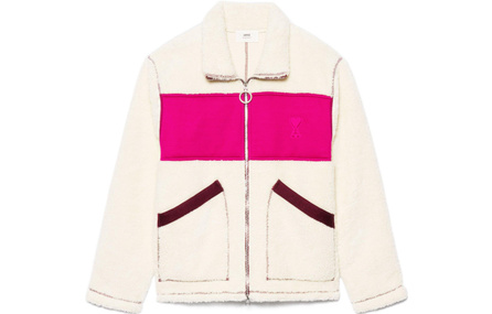 AMIPARIS Ami De Coeur Faux Shearling Jacket