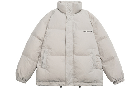 MEIPIN TANG Stand Collar Thickened Warm Thermal Minimalist Loose Casual Puffer Down Jacket Unisex