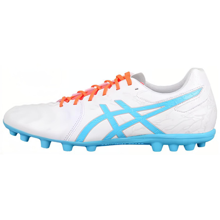 Asics Ds Light Club AG Rubber Short Studs Anti-Slip Wear-Resistant Soccer Shoes Men's White Blue