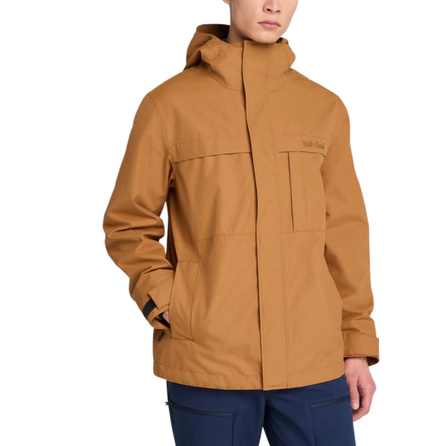 Timberland ReBOTL™ Benton Breathable Solid Waterproof Hooded Long Sleeve Jacket Men's Brown