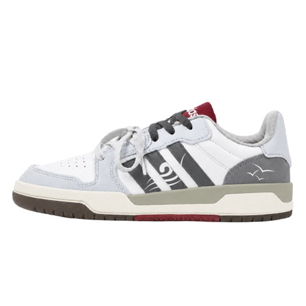 [Custom Sneakers] adidas ENTRAP Girl Style Campus Style Minimalist Fashion Versatile Trendy Color-Block Shock-Absorbing Wear-Resistant Anti-Slip Low-Top Skate Shoes Unisex Gray