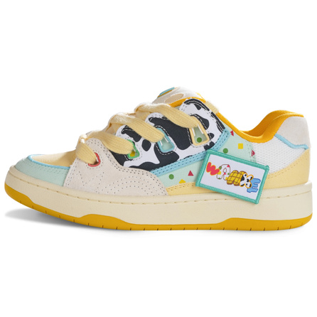 Ollieskate Slip-Resistant Quick Dry Low-Top Skateboard Shoes Unisex Cow Xiaoxin Color Scheme