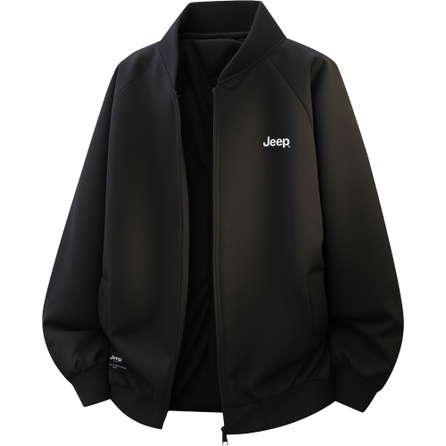 Jeep Wrangler Casual Series American Retro Solid Color Simple Cleanfit Premium Outdoor Casual Windproof Warm Drape Comfortable Commute Versatile Baseball Collar Padded Jacket Unisex