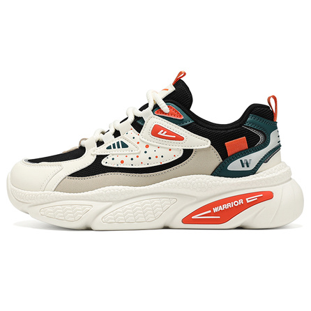 Warrior Trendy Versatile Dopamine Wear-Resistant Lightweight Height-Increasing Low-Top Dad Shoes Men's