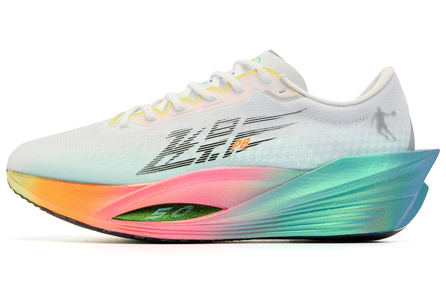 Qiaodan Flying Shadow PB5.0 Wish House Physical Test Sports Cushioning Slip-Resistant Wear-Resistant Breathable Lightweight Low-Top Gu PRO HP-Rebound Technology Marathon Long Distance Racing Running Shoes Men's White Green