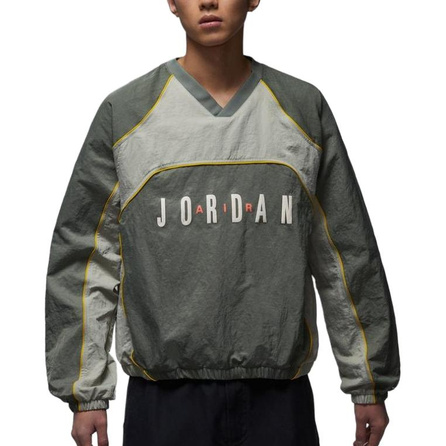 Jordan As M J FLT LS WARM UP TOP V-Neck Simple Versatile Long Sleeve Sweatshirt Men's
