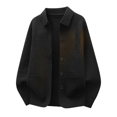 Jeep Urban Casual Series Geometric Jacquard Single-Breasted Loose Casual Vintage Warm Knit Sweater Unisex