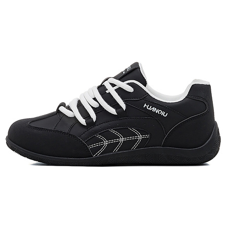 HUANQIU Retro Classic Versatile Trendy Casual Sports Wear-Resistant Lightweight Breathable Low-Top German Training Shoes Men's