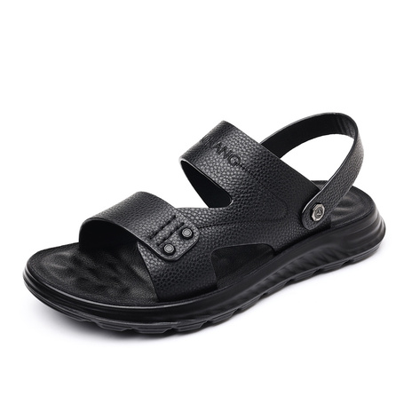 AOKANG Genuine Leather Casual Dual-Use Beach Sandals Men's