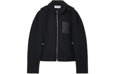 LOEWE Anagram Parka Coats Men Black