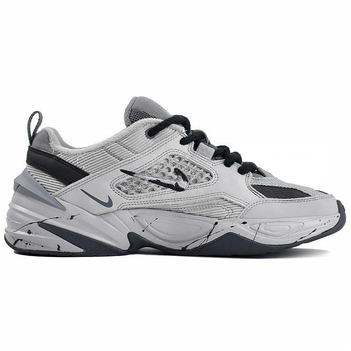 Nike M2K Tekno Anti-Slip Wear-Resistant Low-Top Chunky Sneakers Unisex Gray