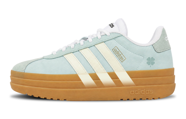 Custom Sneakersadidas VL Court Bold Lucky Prologue Girlfriend Sweet Cool Style Soft Adorable Niche Custom Fashion Versatile Height-Increasing Low-Top Skate Shoes Women's Green