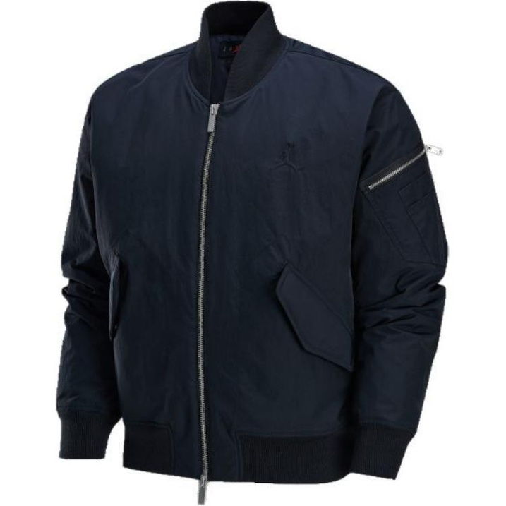 Jordan Renegade Logo Print Outdoor Casual Sport Zipper Jacket Men's Black