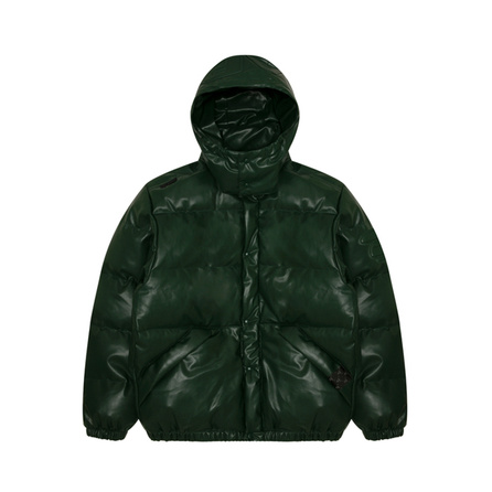 Aape Quiled Faux leather Down Jacket