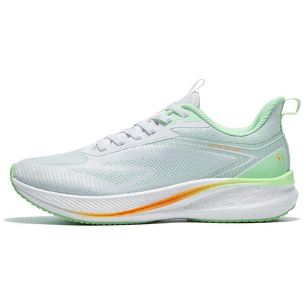 Qiaodan Qingsu 4.0 PLUS Fashion Simple Cushioning Slip-Resistant Breathable Low-Top Gu TURBO Casual Running Shoes Men's White Green