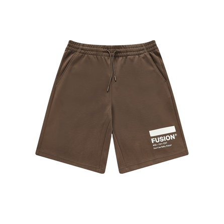 FILA FUSION Casual Shorts Unisex Dark Brown