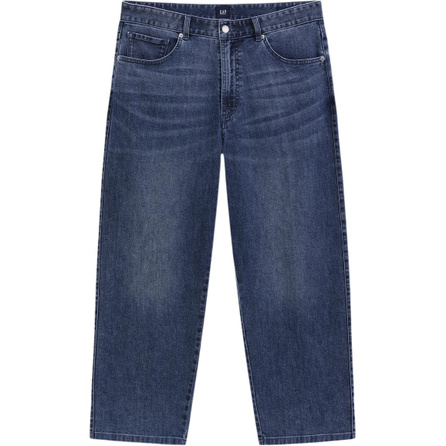 GAP Lightweight Washed Mid-Rise Casual Straight-Leg Jeans Men's