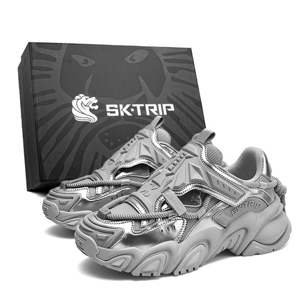 SK.TRIP Cushioning Anti-Slip Wear-Resistant Breathable Height Increasing Low-Top Chunky Sneakers Men's Exclusive Box